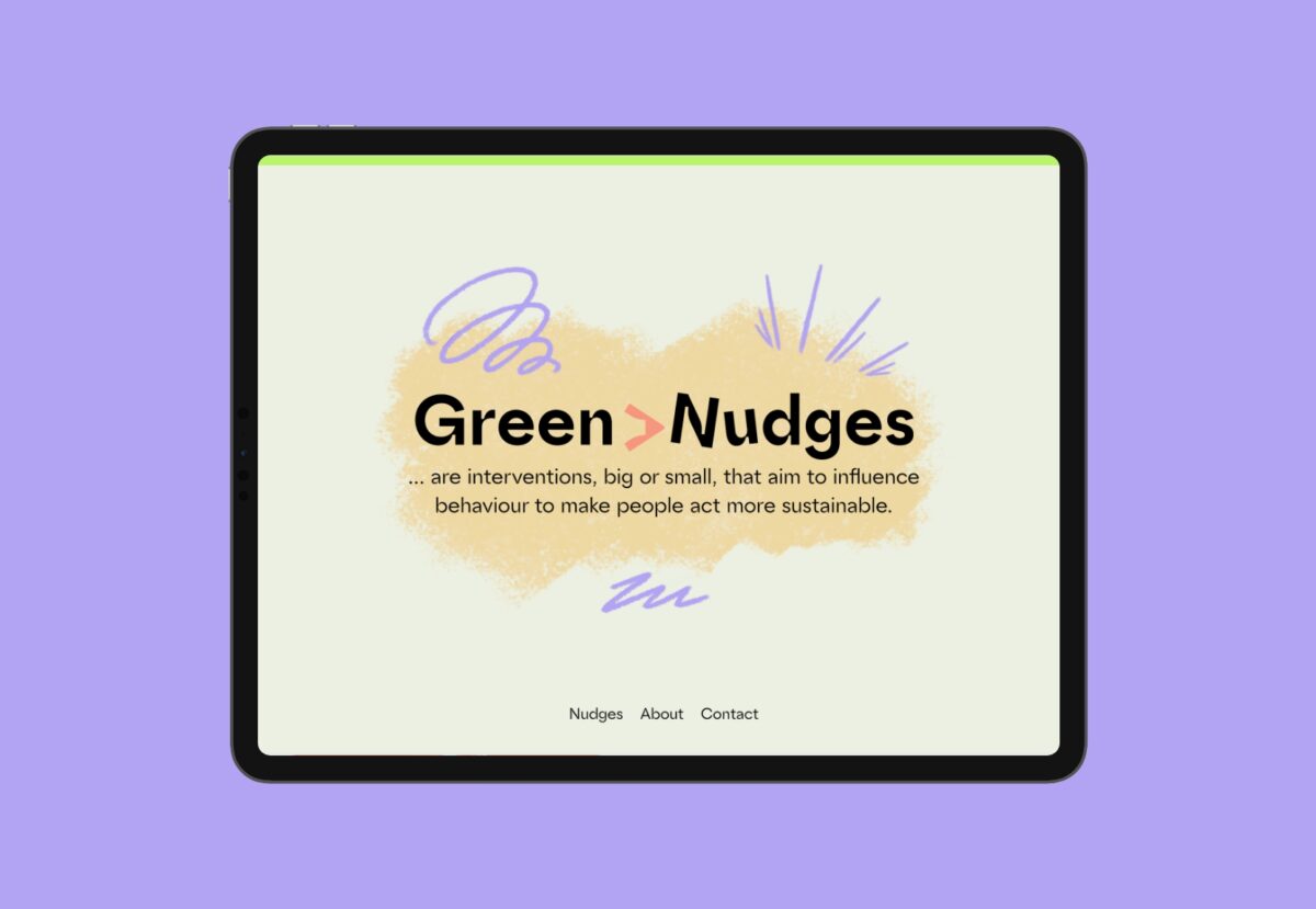 Webdesign und WordPress-Website für Green Nudges